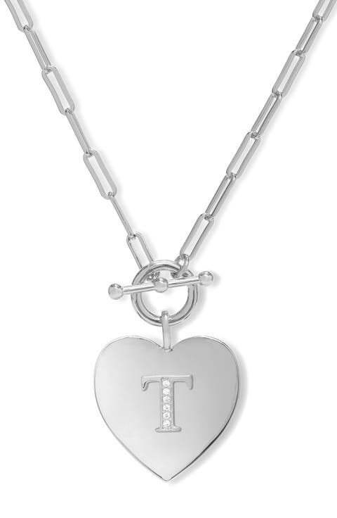 Love Letters Initial Heart Medallion Necklace