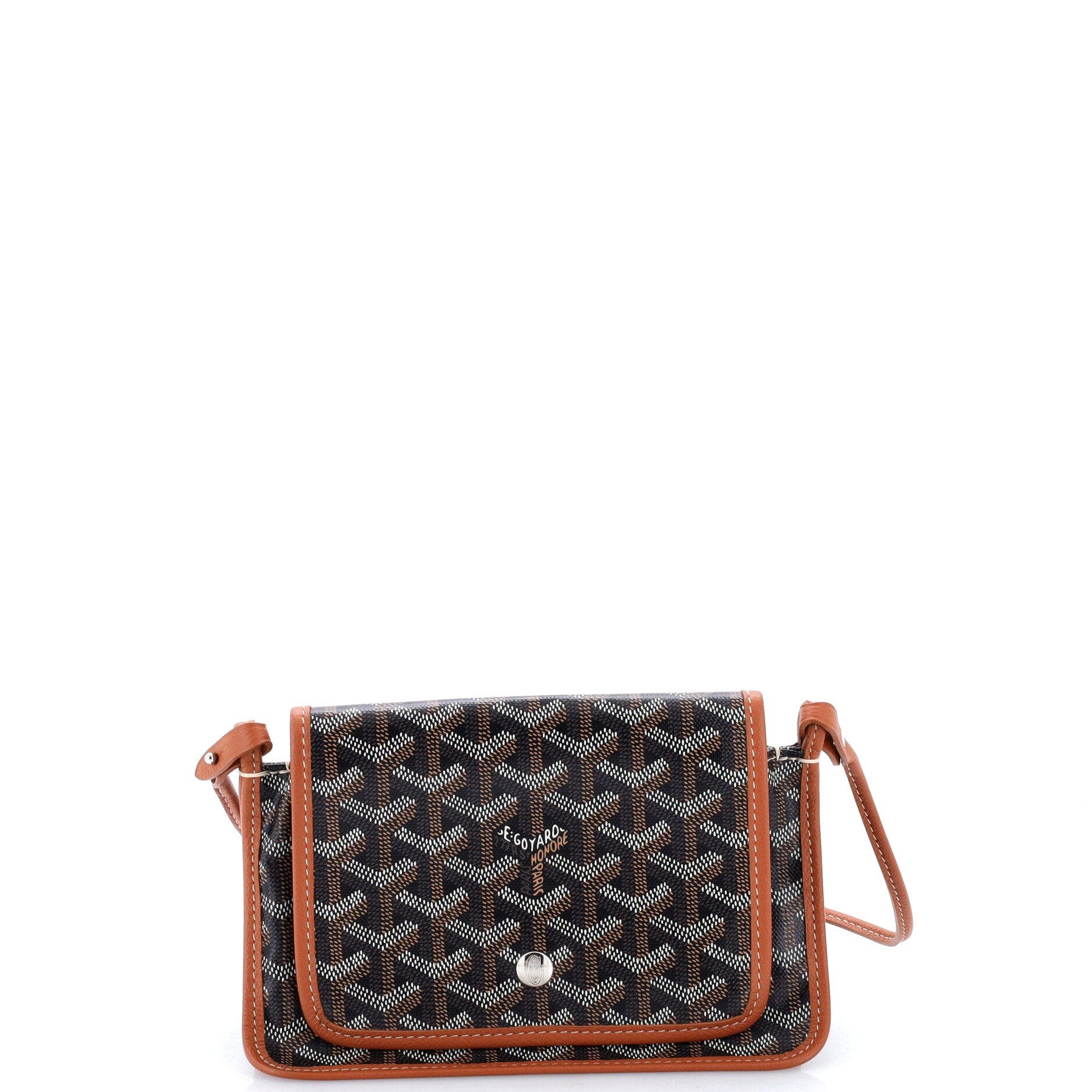 Plumet Clutch Wallet Coated Canvas, Main, color, Brown
