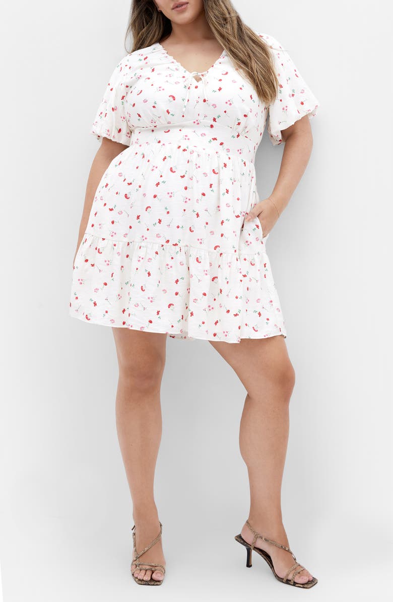 City Chic Daphne Floral Dress, Main, color, 
