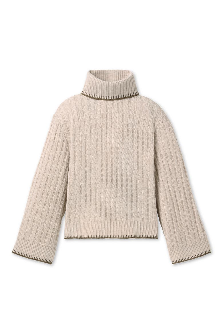 Rylynn Turtleneck Sweater, Alternate, color, OATMEAL HEATHER