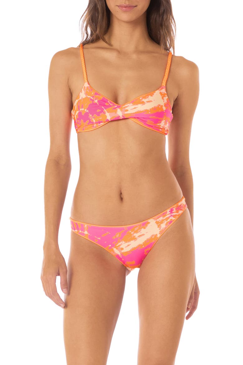 Tangerine Sublimity Reversible Bikini Bottoms, Alternate, color, ORANGE