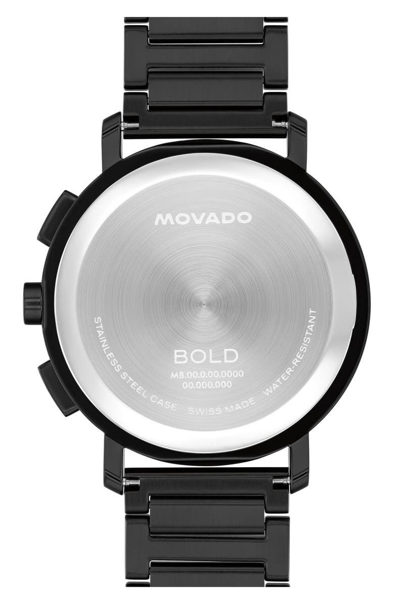 Movado Bold Evolution 2.0 Chronograph Bracelet Watch, 42mm, Alternate, color, Black
