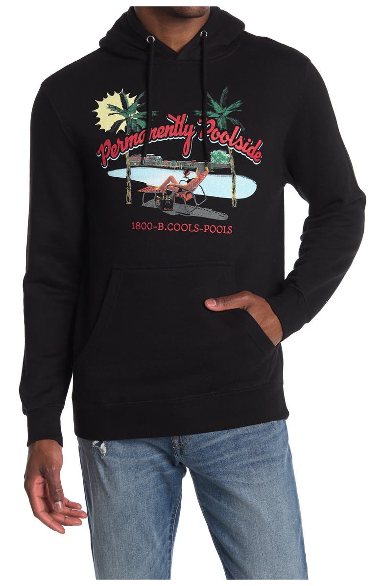 Barney Cools Permanently Poolside Pullover Hoodie, Main, color, 