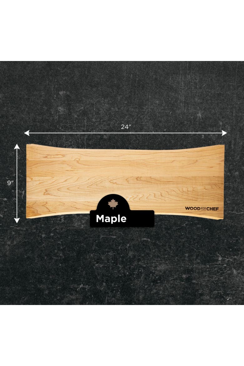 Live Edge Hardwood Charcuterie Board, Alternate, color, Maple