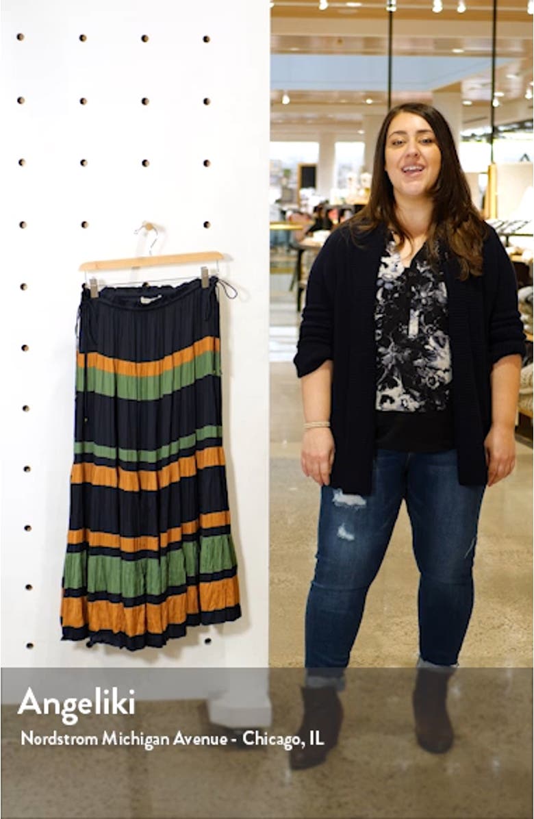 Avelina Stripe Skirt, sales video thumbnail