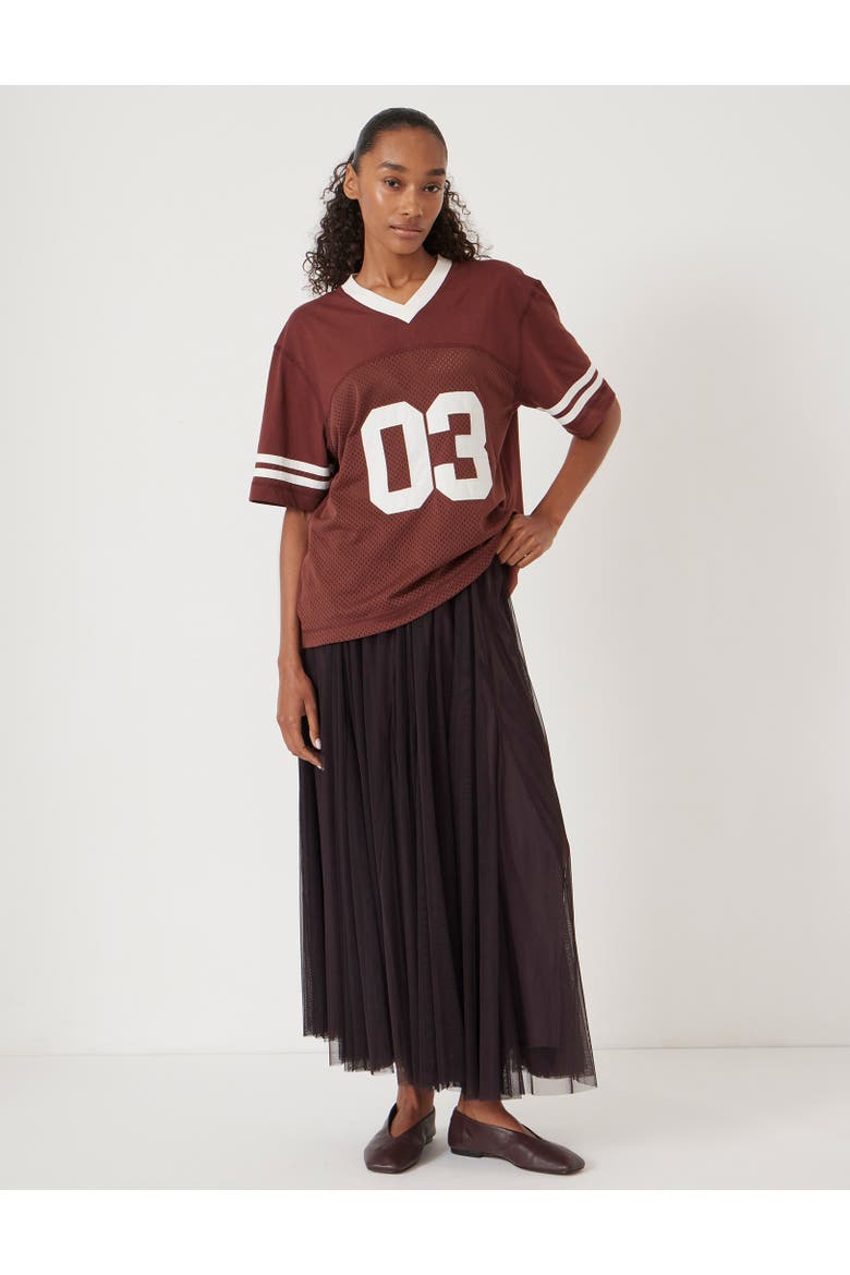 Millie Tulle Maxi Skirt, Alternate, color, Plum