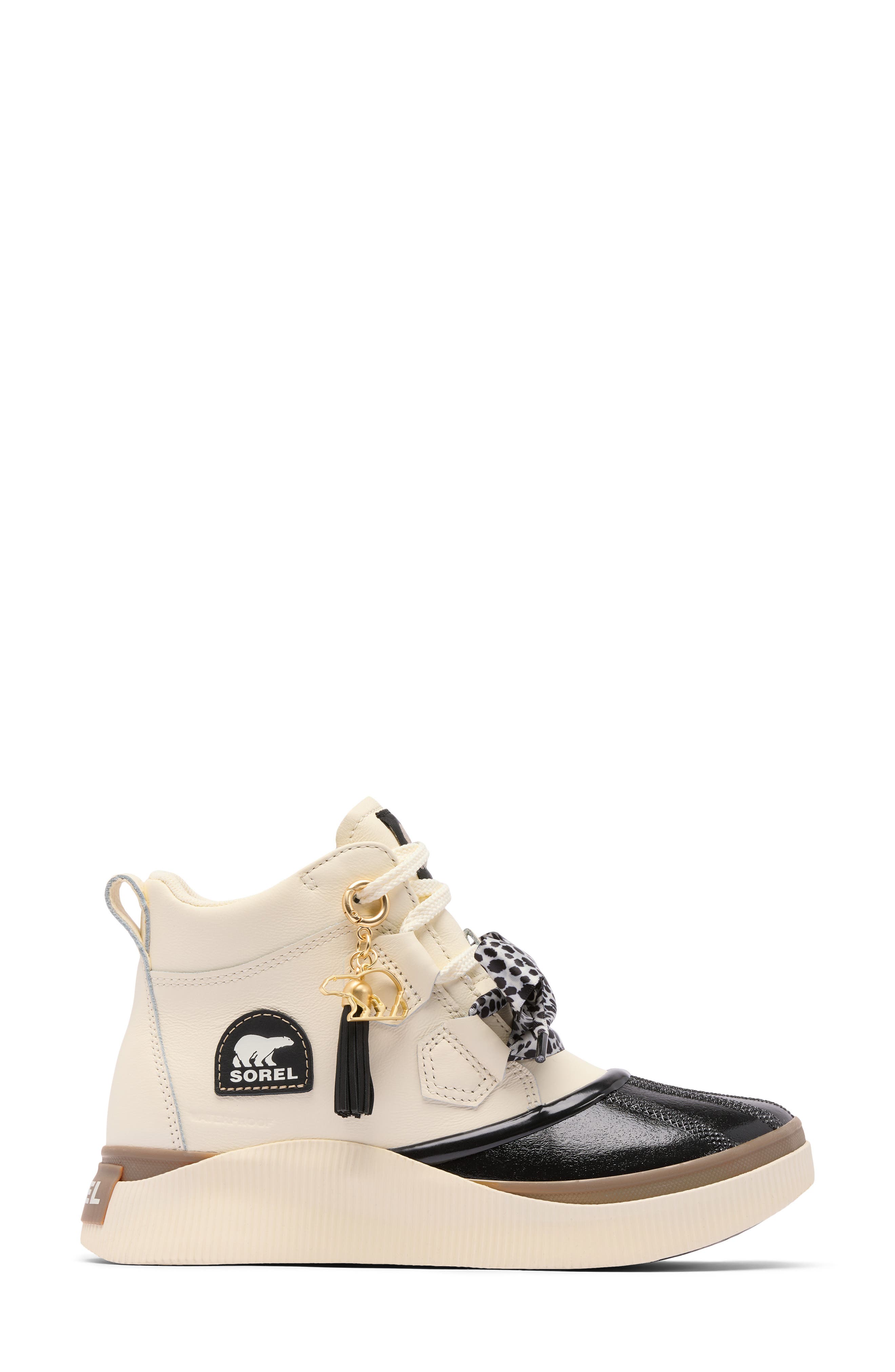 Out N About IV Classic Charm Waterproof Leather Boot, Alternate, color, SNOW/ BLACK