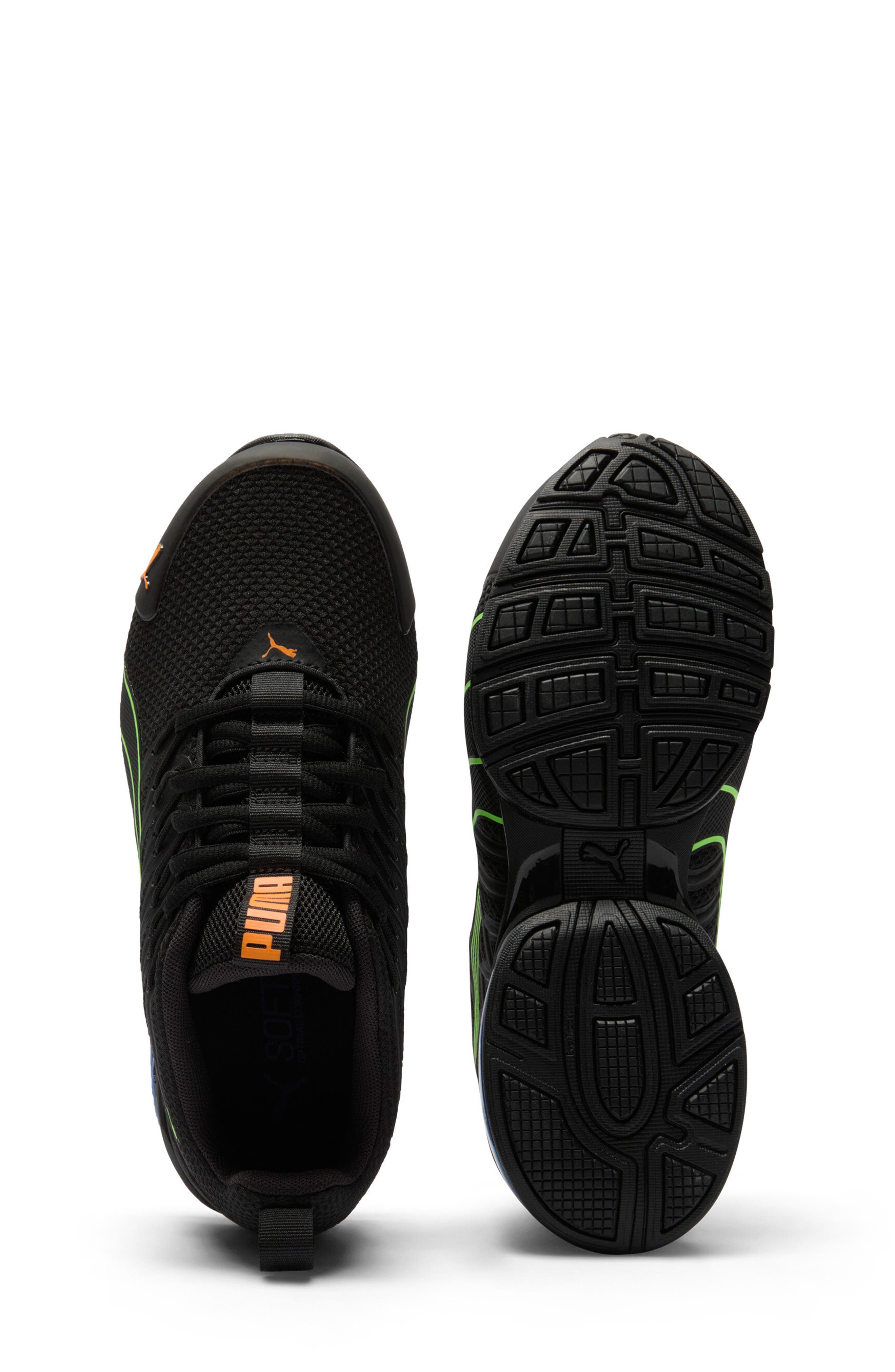 PUMA Kids' Voltaic Evo Sneaker, Alternate, color, Puma Black/ Green Glare