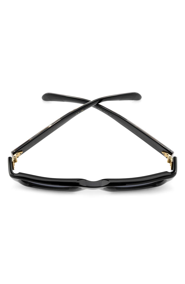 David Beckham Eyewear 53mm Rectangular Sunglasses, Alternate, color, Black Gold/ Dk Blue Sf