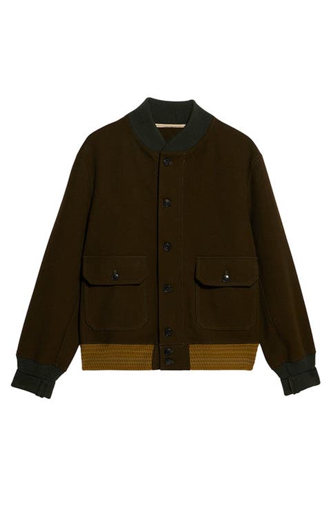 Cruiser Wool Twill Bomber Jacket