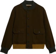 Fortela Cruiser Wool Twill Bomber Jacket