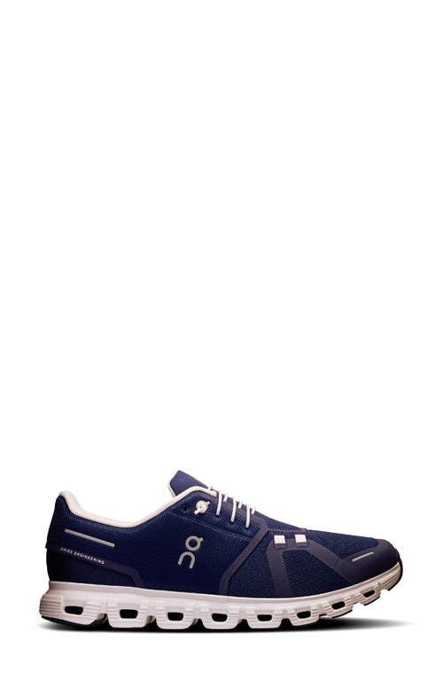 On Cloud 6 Running Sneaker In Midnight/white