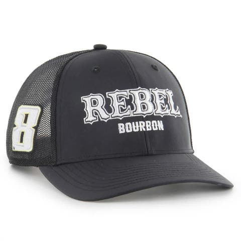 Men's '47  Black Kyle Busch  Rebel Bourbon Trucker Adjustable Hat