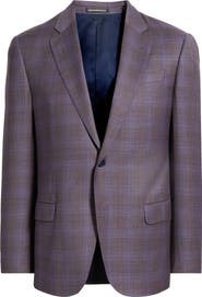 Emporio Armani Purple Check Virgin Wool Sport Coat