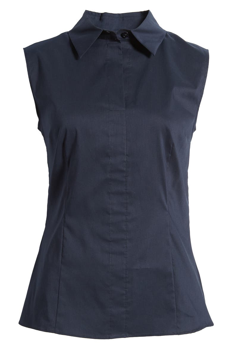 Sleeveless Top, Alternate, color, SKY CAPTAIN