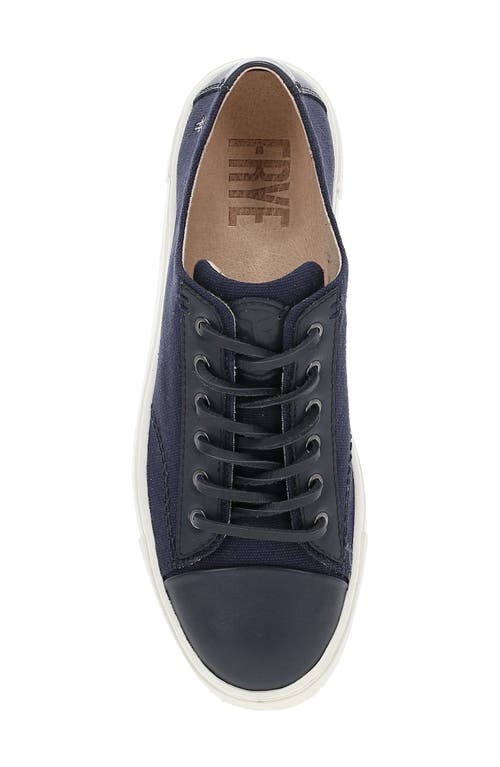 Frye Ivy Low Top Sneaker In Navy
