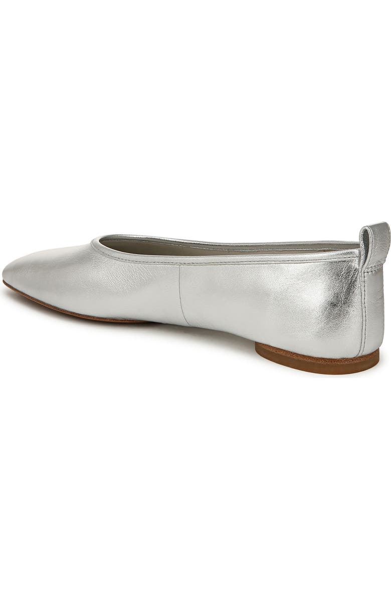 Vince Vivian Ballet Flat, Alternate, color, Silver