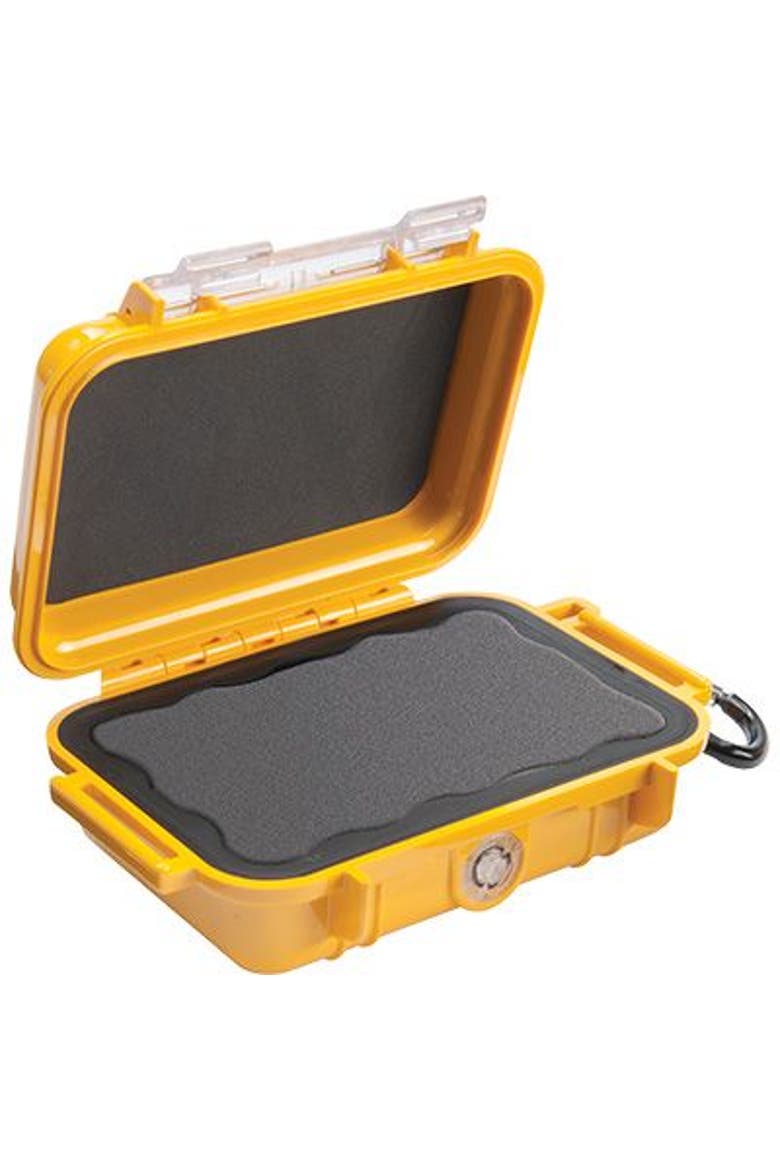 1010 Micro Case  for iPhone, Cell Phone, GoPro, Camera, and More, Alternate, color, Yellow/Clear