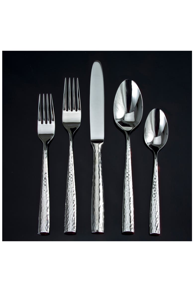 Anvil 20-Piece Flatware Set, Alternate, color, SILVER