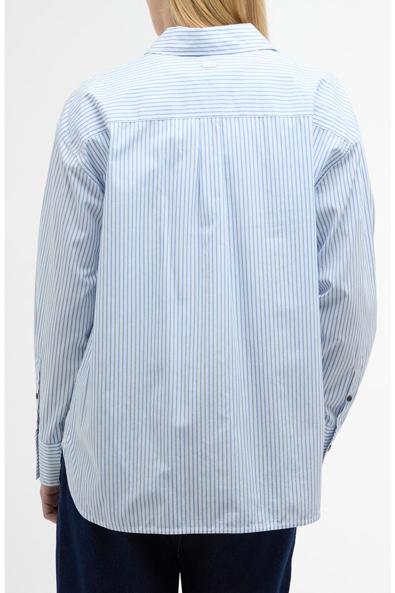 Polly Stripe Button-Up Shirt, Alternate, color, CHAMBRAY STRIPE