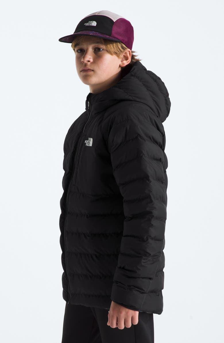 The North Face Kids' Perrito Reversible Water Repellent Jacket, Alternate, color, Tnf Black Smoked Pea