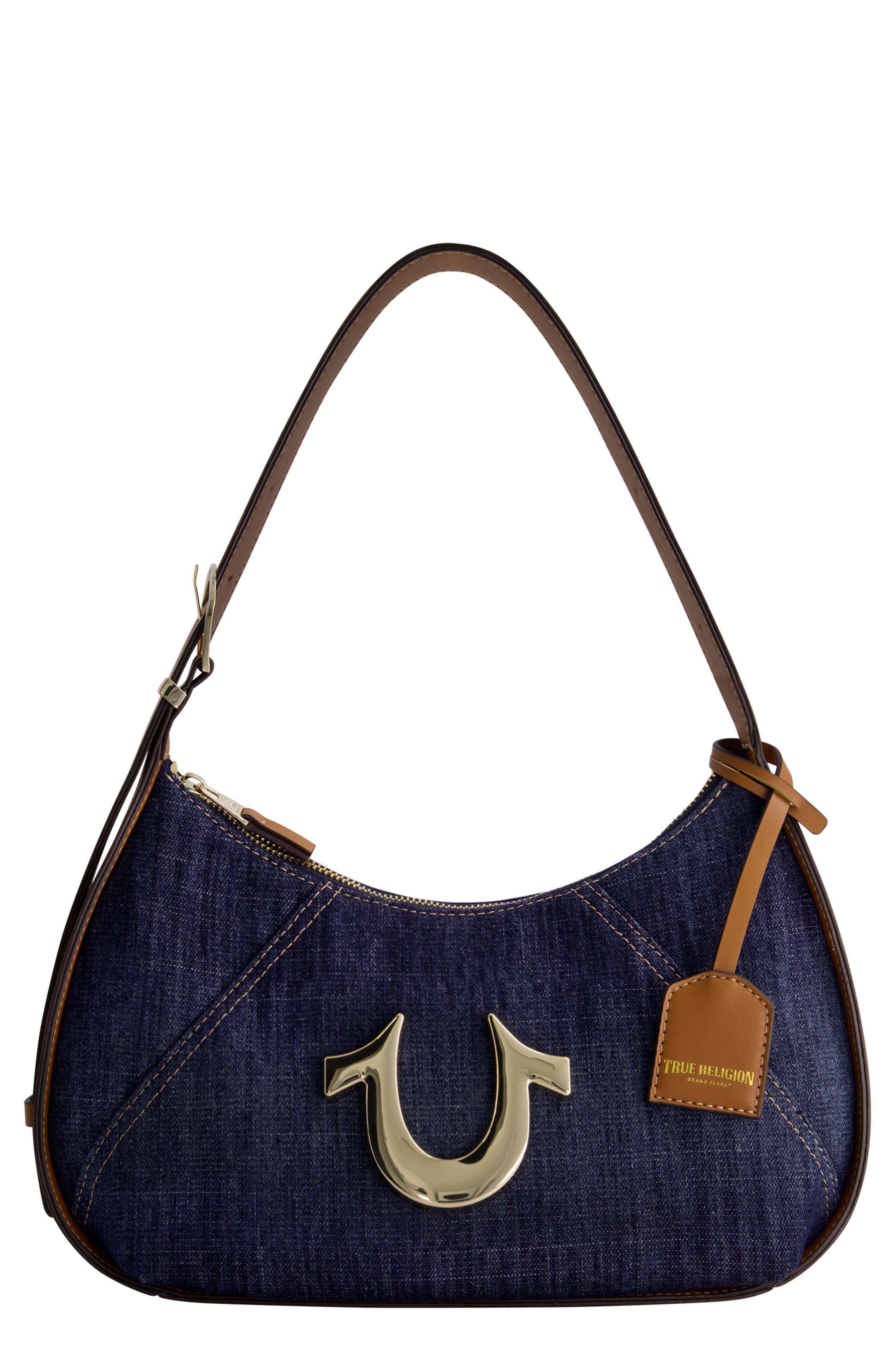 True Religion Brand Jeans Horseshoe Shoulder Bag, Main, color, 