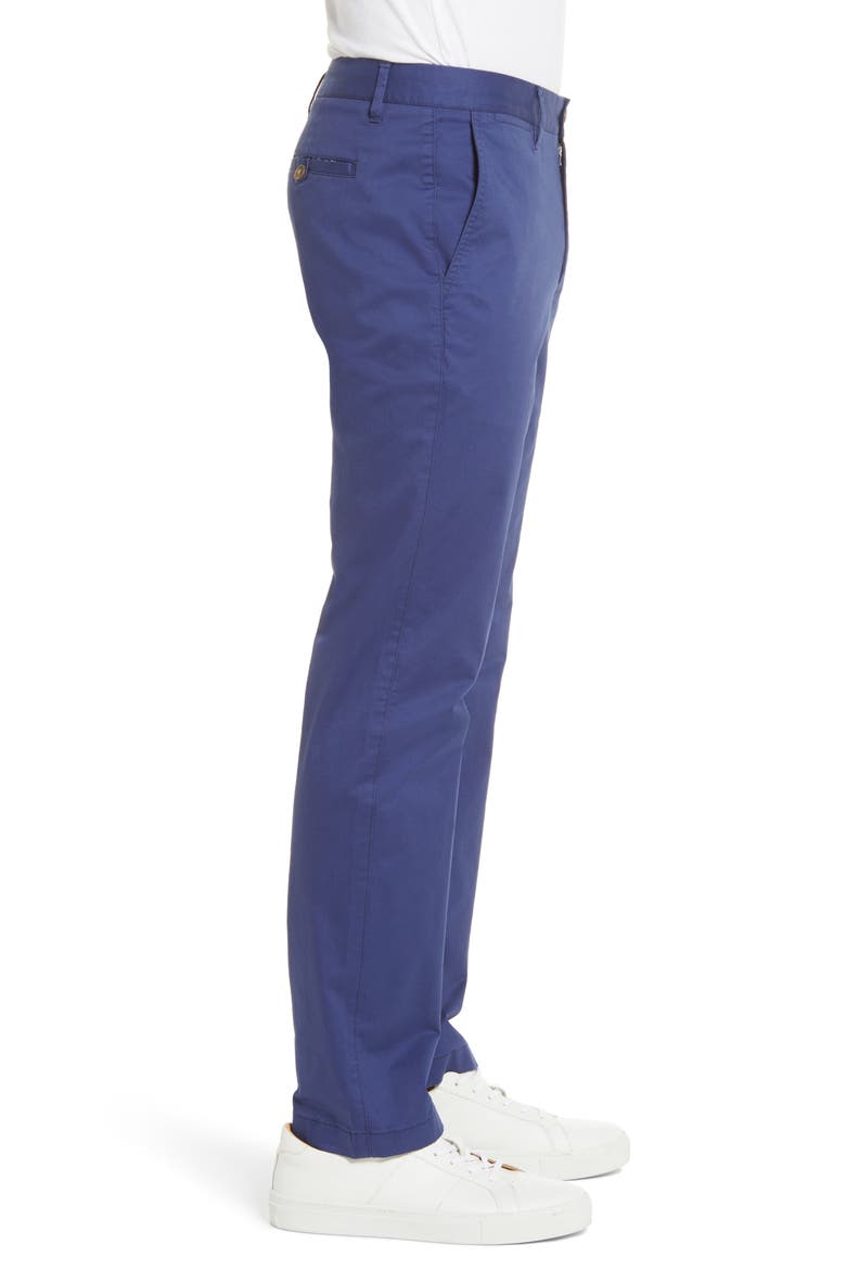 Summer Weight Slim Fit Stretch Chinos, Alternate, color, DARK SURF
