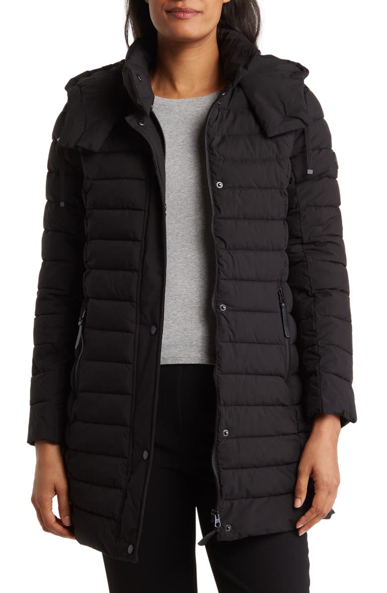 French Connection Hooded Puffer Jacket, Alternate, color, 