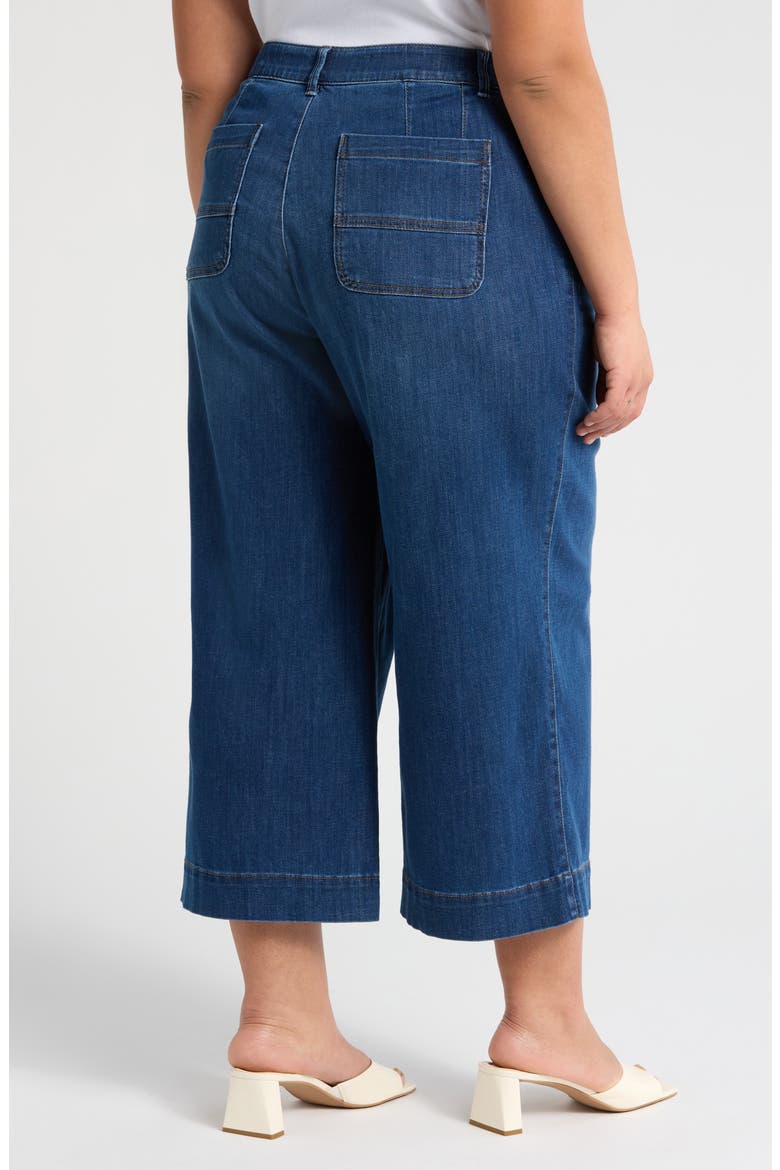 Whitney Skyrise Crop Wide Leg Jeans, Alternate, color, BLUE