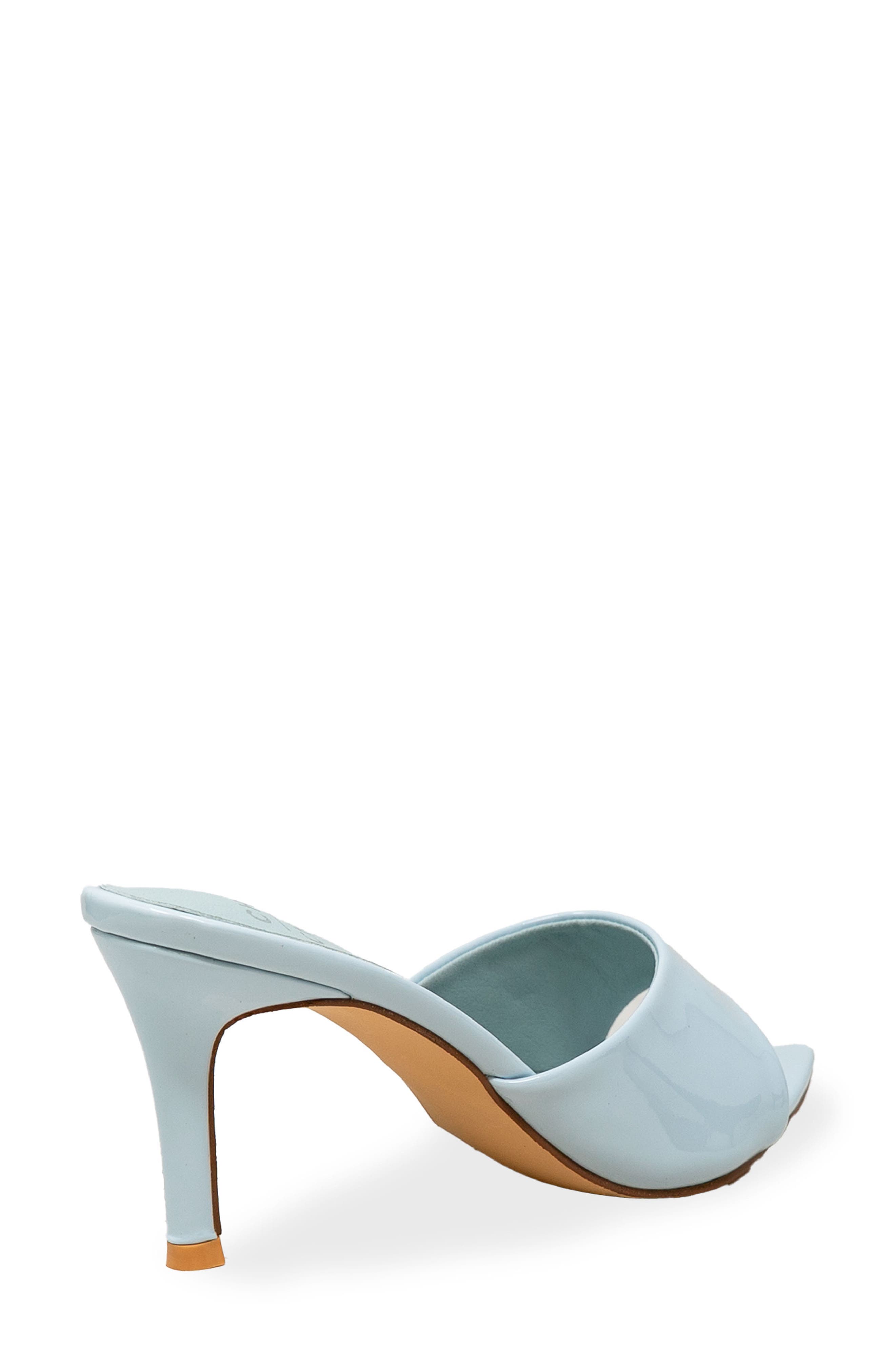 Glossy Finish Stiletto Sandal, Alternate, color, BLUE PATENT