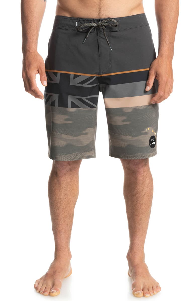 Quiksilver Surfsilk Faded Stripe 2 Board Shorts, Main, color,