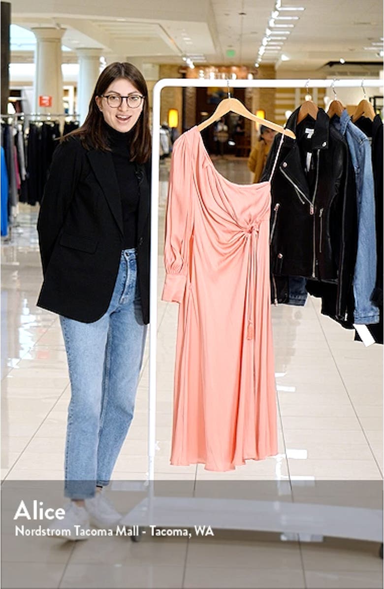 One-Shoulder Ring Cutout Midi Dress, sales video thumbnail