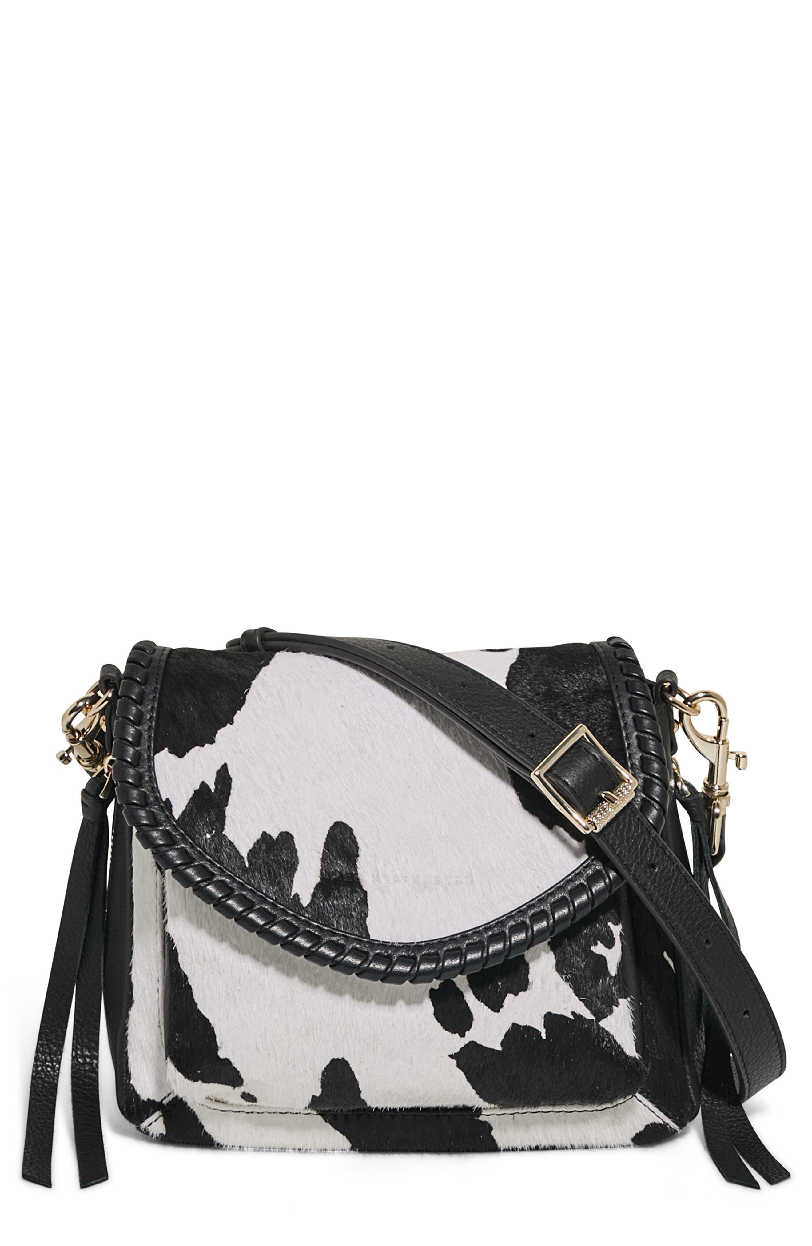 AIMEE All for Love Genuine Calf Hair & Leather Mini Crossbody Bag ...
