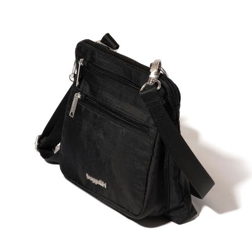 Baggallini Securtex Anti-theft Crossbody Bag In Black