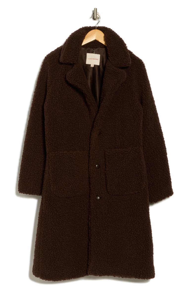 Missy Teddy Coat, Alternate, color, CHOCOLATE