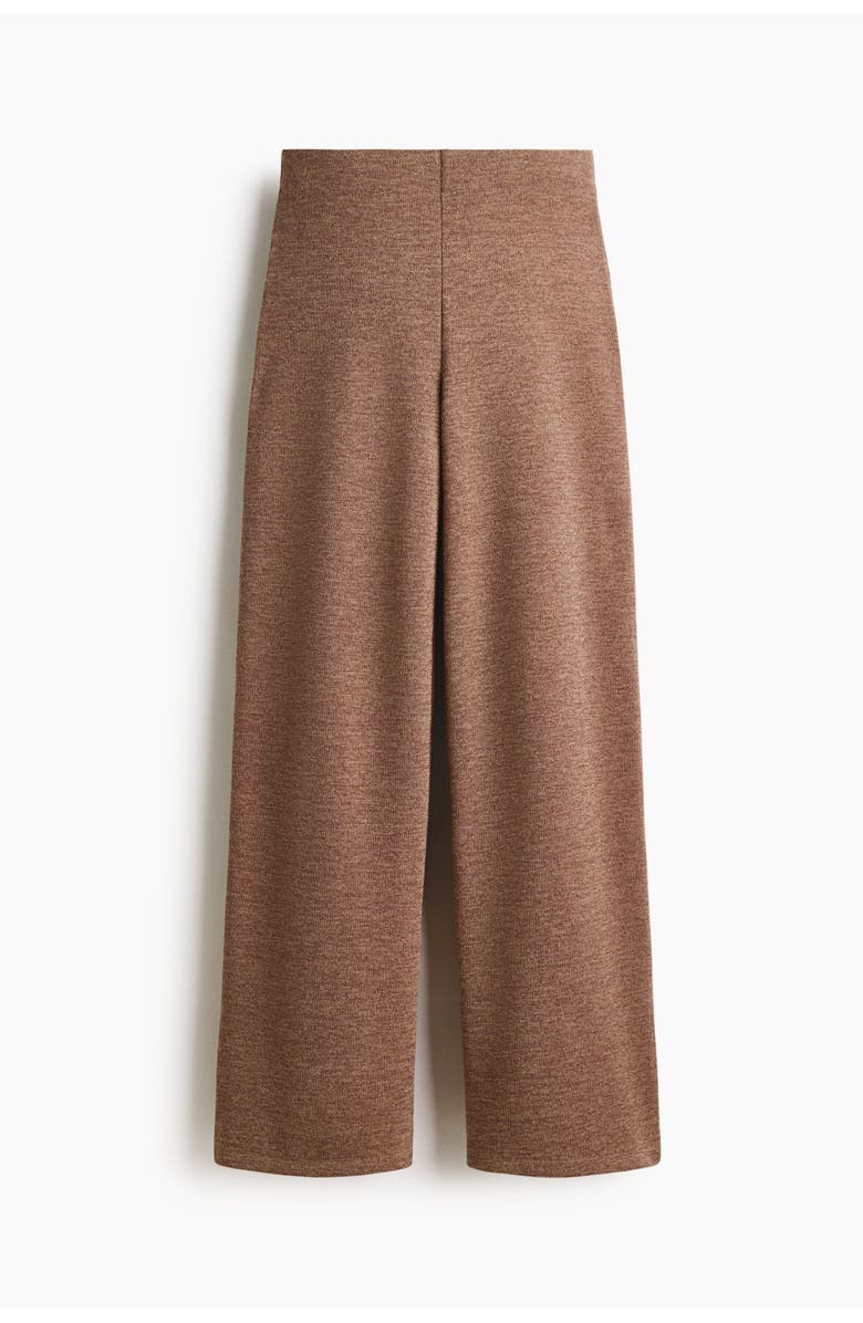 H&M Straight-leg Jersey Trousers, Main, color, Brown Melange