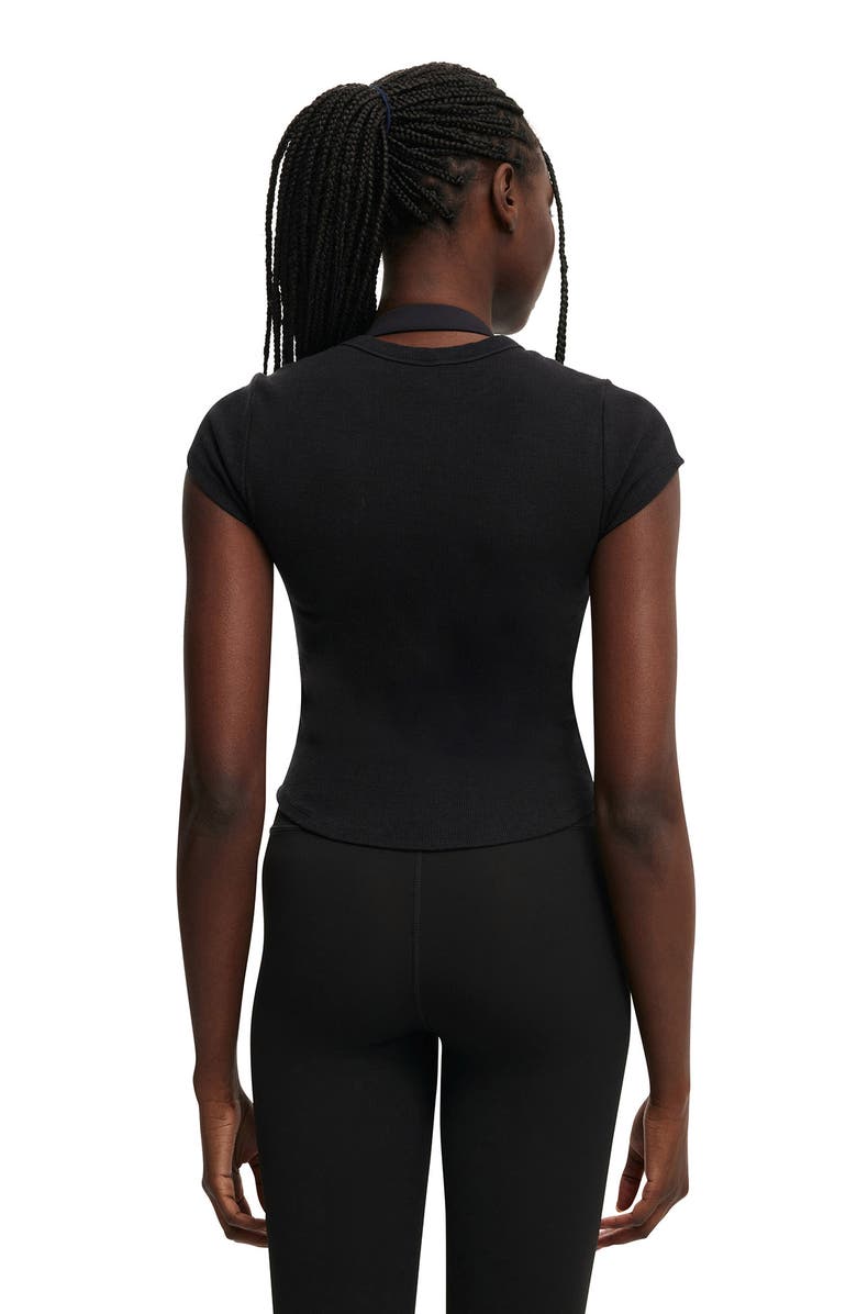 COTTON ON BODY Women's Active Curved Hem Baby Tee, Alternate, color, Black