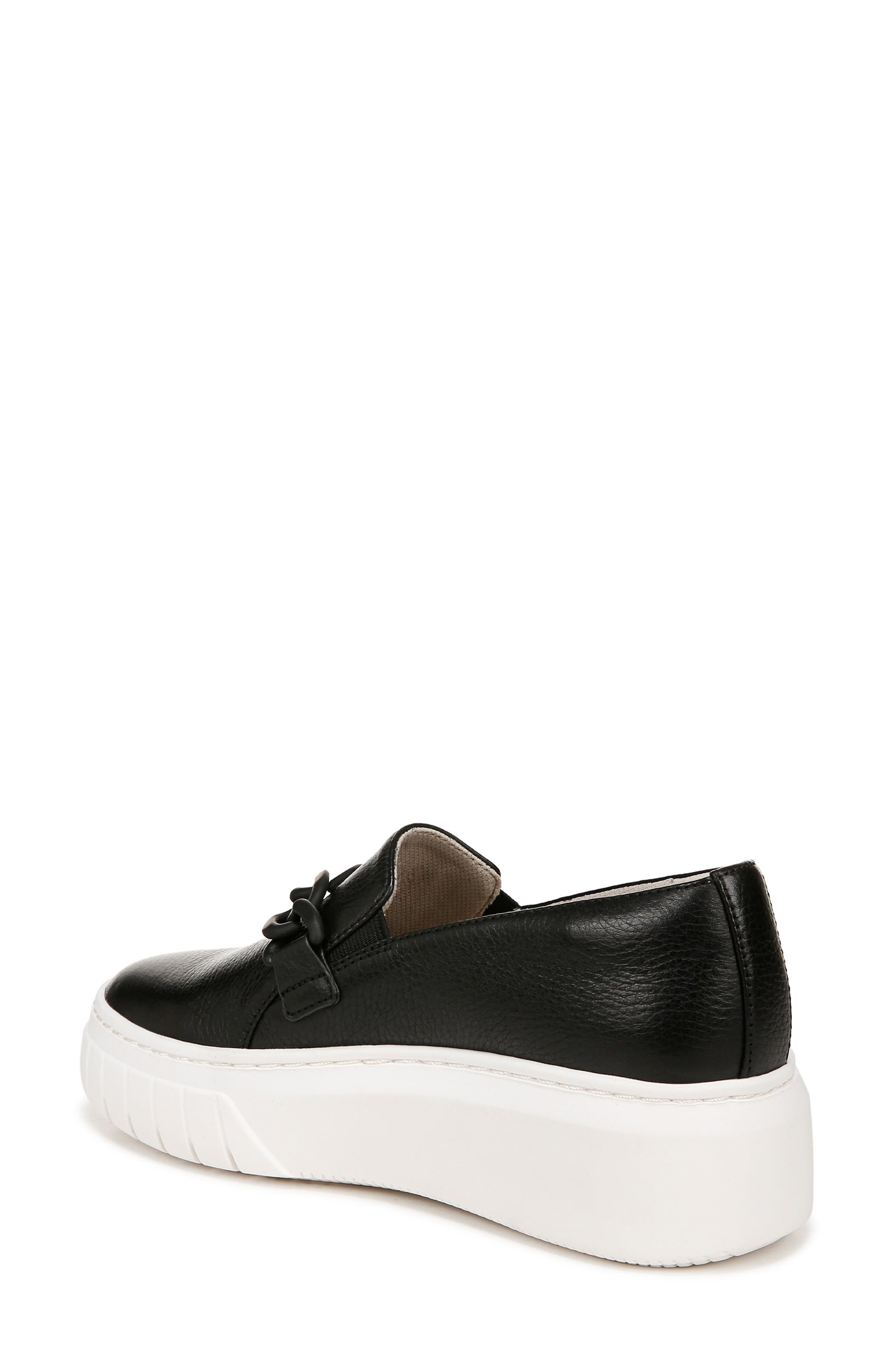Naturalizer Daphne Slip-On Platform Sneaker, Alternate, color, Black Leather
