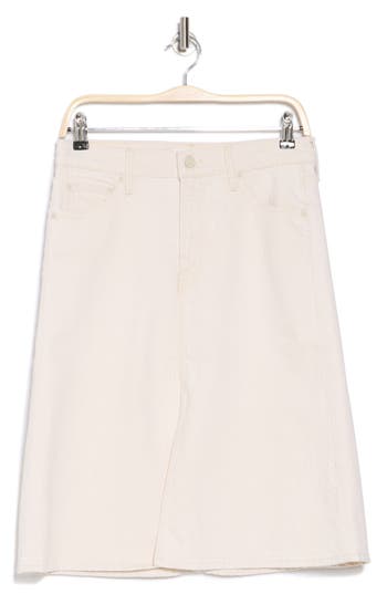 Mother The Down Low Spinner Midi Skirt In Act Natural