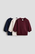 H&M 3-pack Cotton Sweatshirts