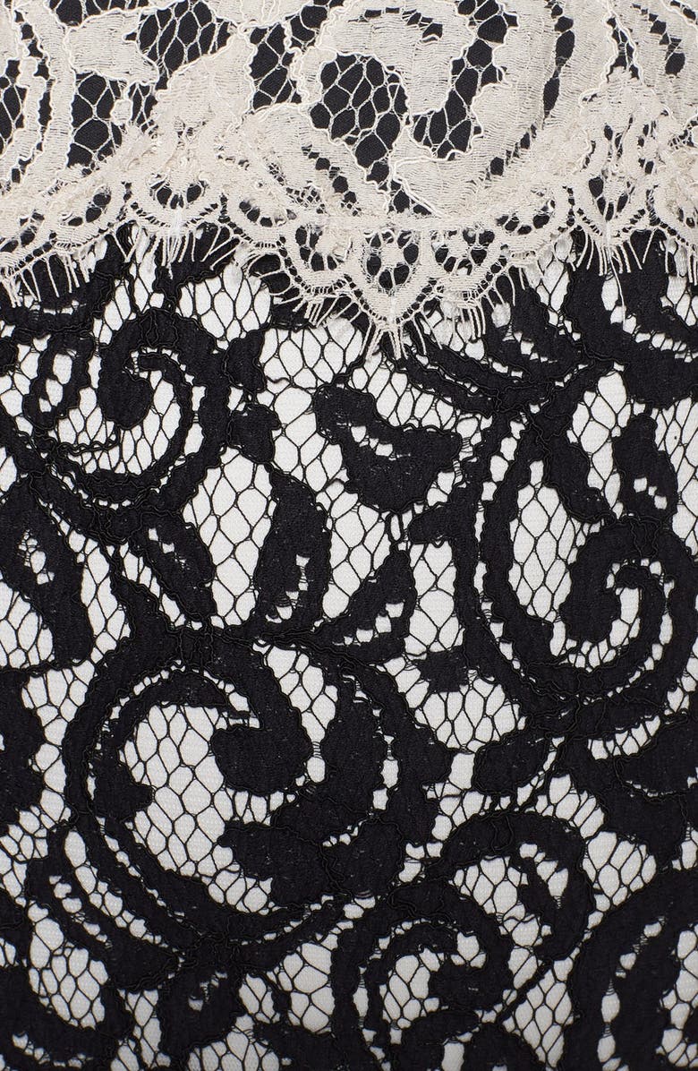 Tadashi Shoji Mock Two Piece Lace Gown, Alternate, color,