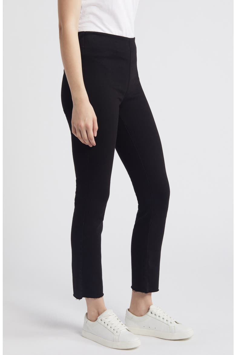 Derry Illusion Pull-On Pants, Alternate, color, BLACK