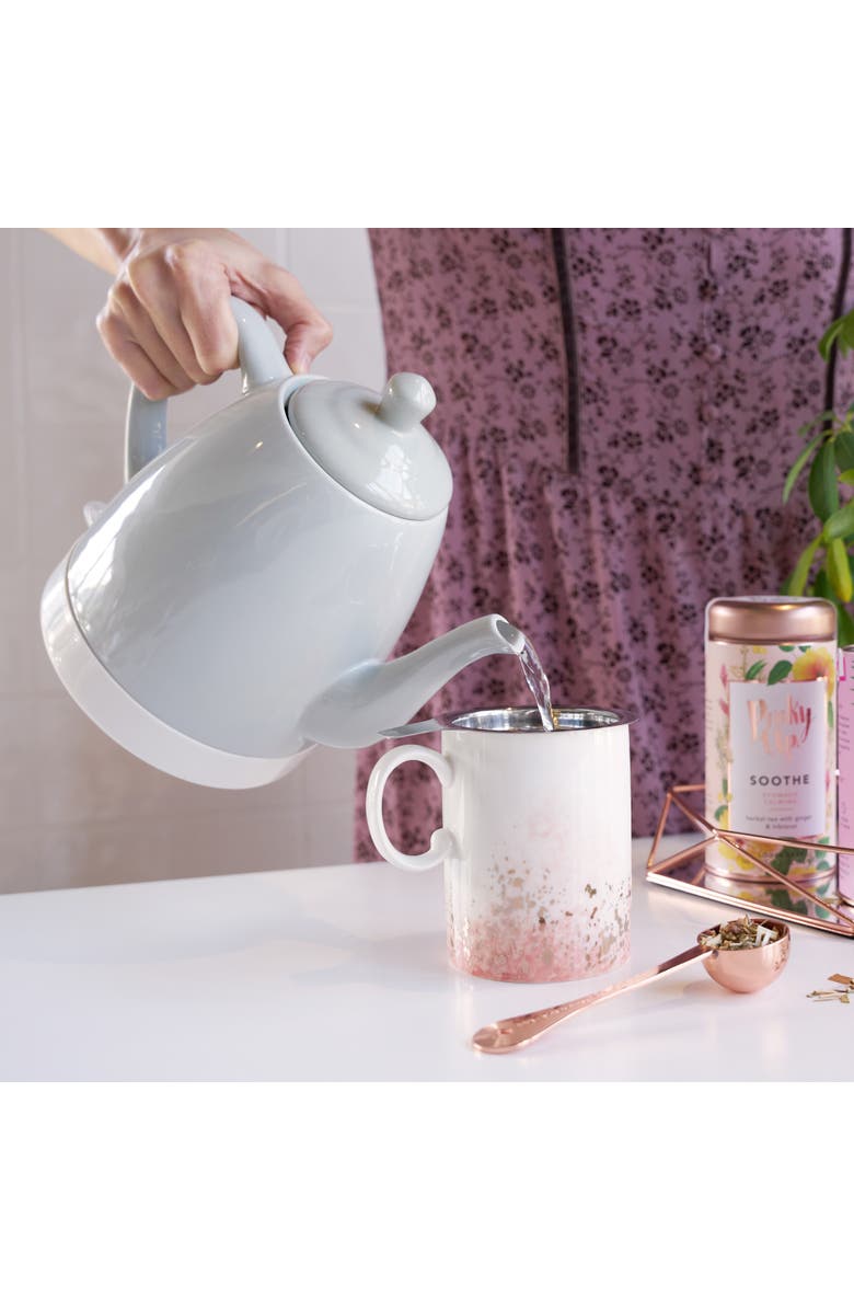 Pinky Up (Accessories) Noelle Ceramic Electric Tea Kettle, Alternate, color, Green