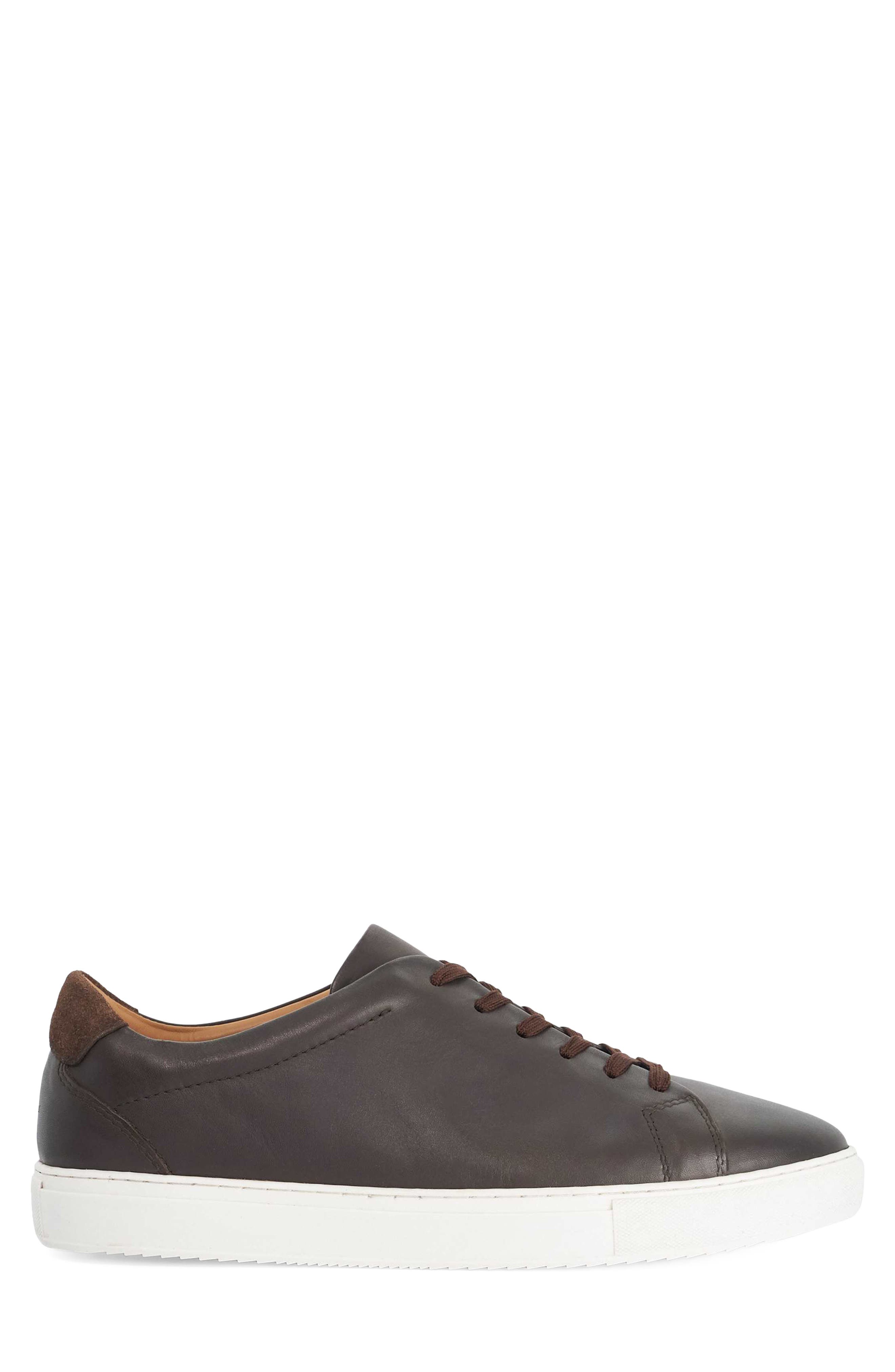 Trevons Low Top Sneaker, Alternate, color, DARK BROWN