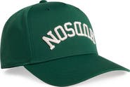 Hudson Jeans Embroidered Reverse Logo Snapback Baseball Hat