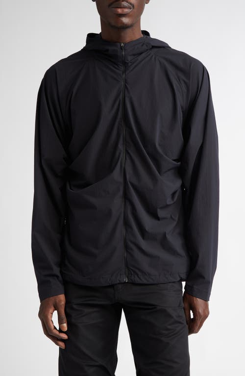 POST ARCHIVE FACTION 7.0 Packable Water Repellent Technical Jacket Right in Black 