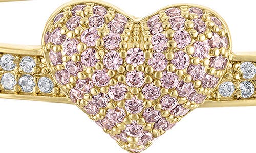 Fzn Kids' Cubic Zirconia Heart Bracelet In Yellow