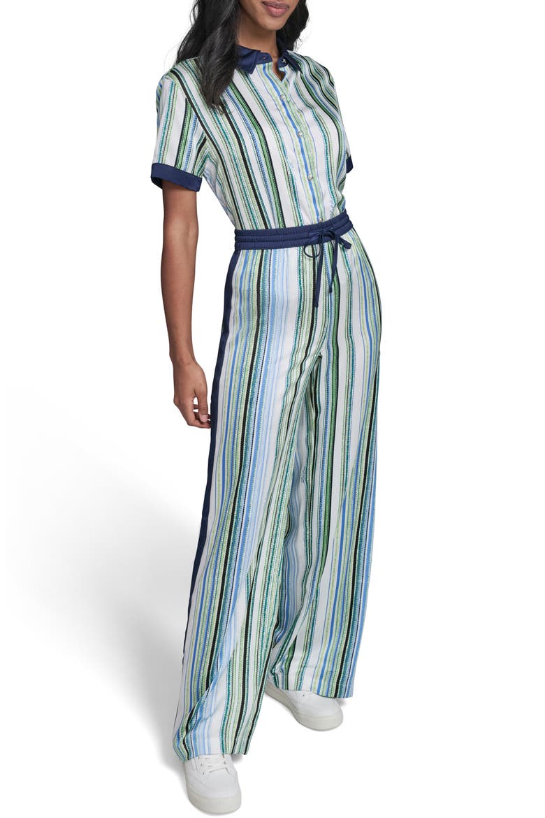 Stripe Wide Leg Pants, Alternate, color, SOFT WHITE/ SKY BLUE MULTI