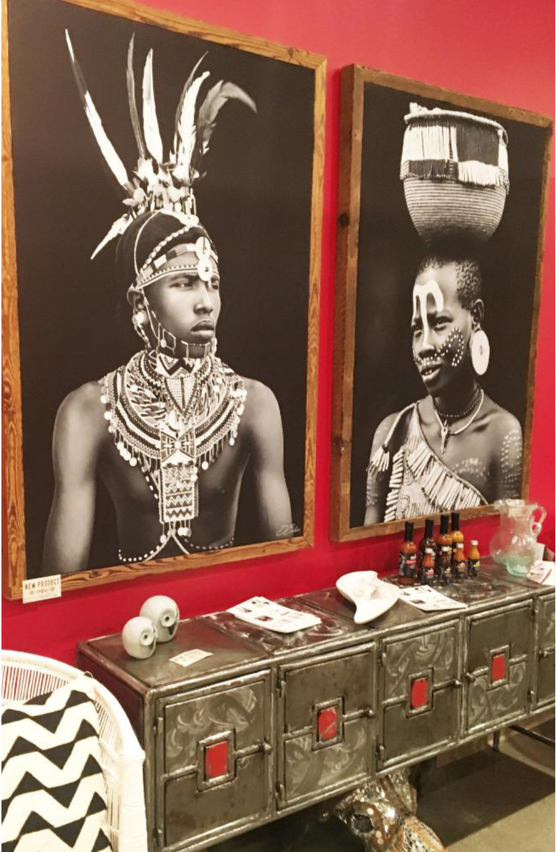 Mbare Ethiopian Girl with Basket - Fine Art Canvas Print by David Ballam, Alternate, color, 