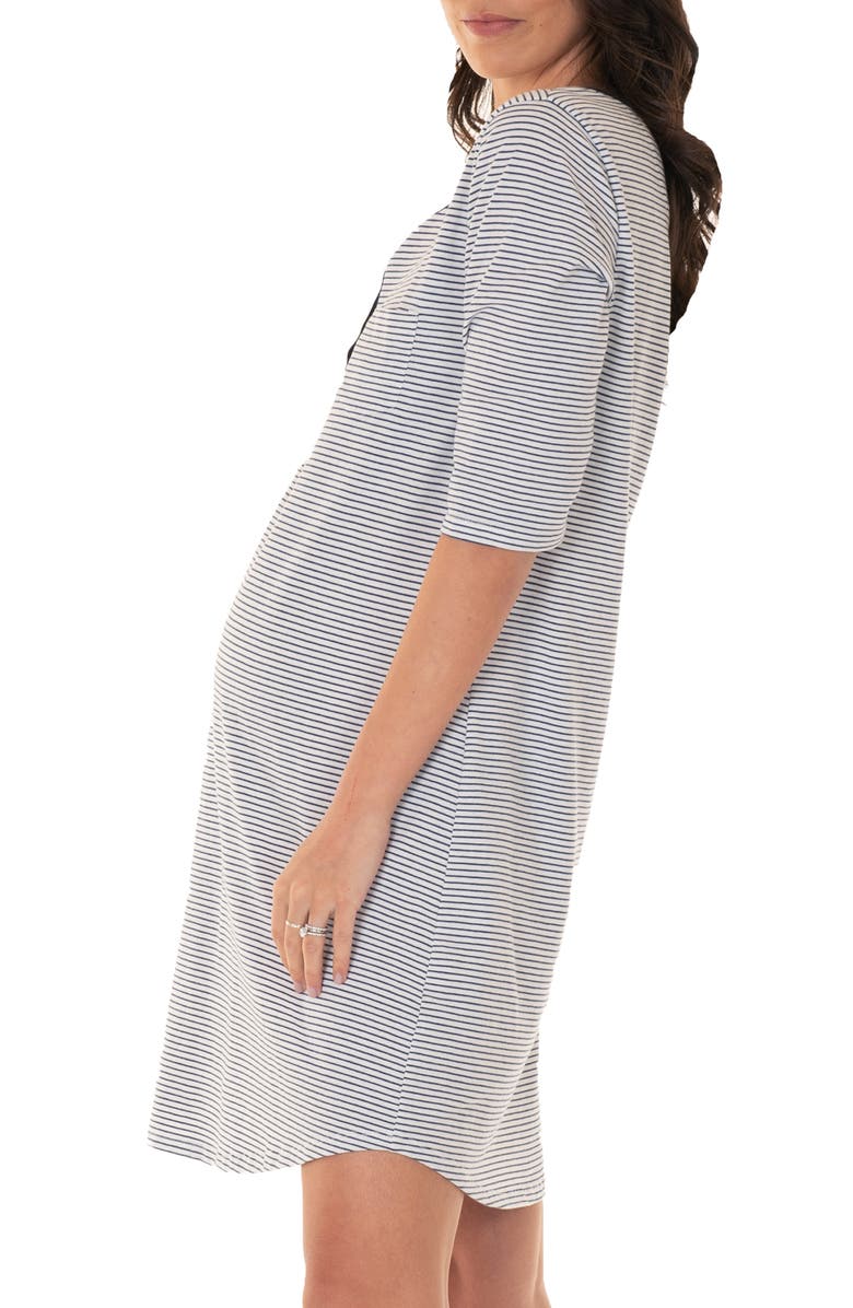 Angel Maternity Maternity/Nursing Sleep Dress, Alternate, color, 